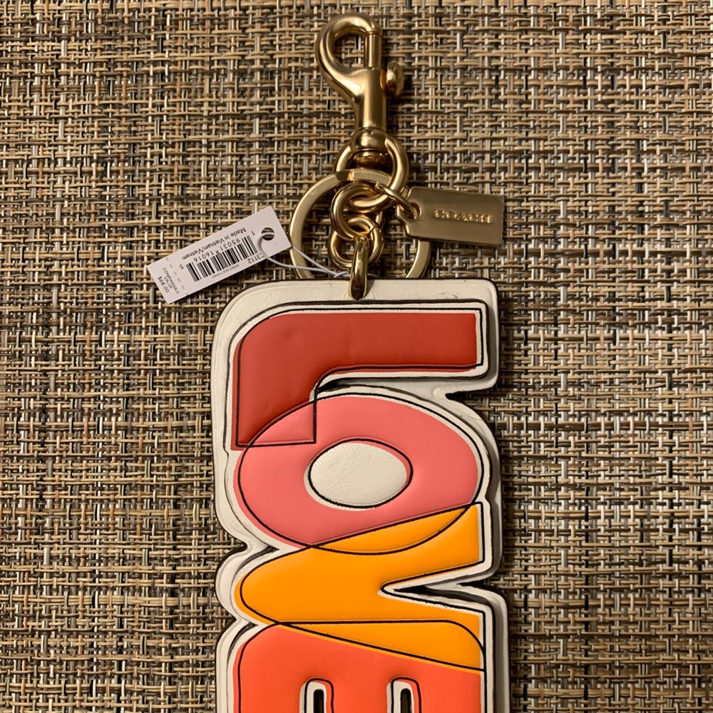 Coach Multicolor Love Keychain
